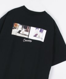 CONVERSE(CONVERSE)/【CONVERSE/コンバース】シューズイラスト フォトプリント バックプリント 半袖Tシャツ/ブラック