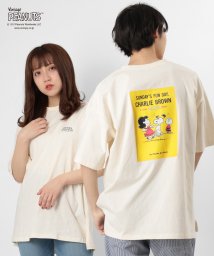 PEANUTS(ピーナッツ)/【PEANUTS/ピーナッツ】スヌーピー ビッグシルエット プリント半袖Tシャツ/ホワイト系その他2