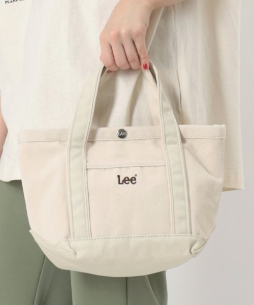 Lee(Lee)/【Lee/リー】ブランドロゴ キャンバス ミニ トートバッグ/ホワイト系