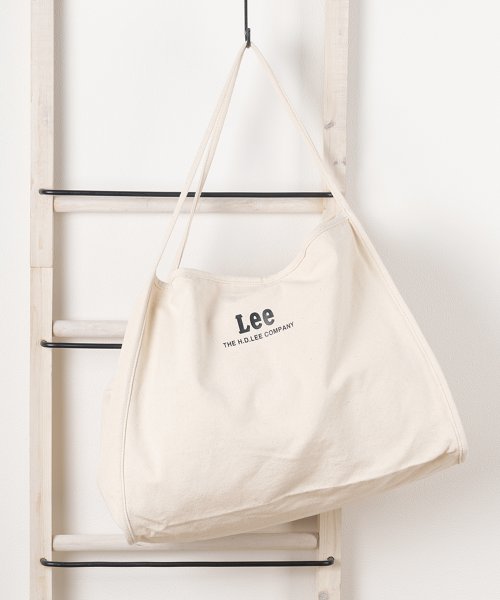 Lee(Lee)/【Lee/リー】ブランドロゴ キャンバス ワークポケット ビッグトートバッグ/オフホワイト