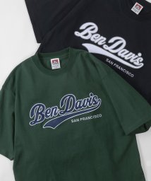 BEN DAVIS(BEN DAVIS)/【BEN DAVIS/ベンデイビス】スタジアムロゴ サテンワッペン BIGTシャツ/ベースボールロゴ/グリーン