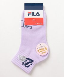 FILA socks Kids(フィラ　ソックス　キッズ)/【キッズ】グラデーションロゴ ショートソックス 単品 ガールズ/ラベンダー