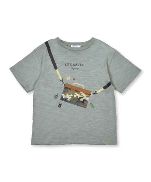 SLAP SLIP(スラップスリップ)/虫取りかご 昆虫 プリント Tシャツ (80~130cm)/グリーン