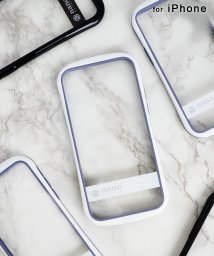 Mーfactory(エムファクトリー)/iPhone14 iphone se3 ケース ナノユニバース nano universe 耐衝撃クリアケース iphone8 iphone13/ホワイト