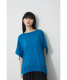 AZUL by moussy(アズールバイマウジー)/CREW NECK LOOSE KNIT/BLU