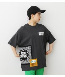 RODEO CROWNS WIDE BOWL(ロデオクラウンズワイドボウル)/Custom Many Patch Tシャツ/BLK