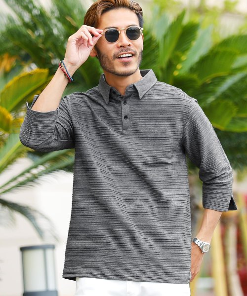 セール タックボーダーポロシャツ ポロシャツ メンズ 半袖 五分袖 5分袖 おしゃれ 白 ゴルフウェア スポーツ リゾート ジギーズショップ Jiggys Shop Magaseek