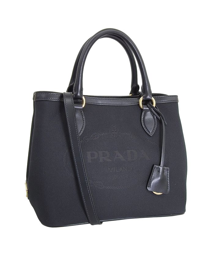 PRADA プラダ LOGO JACQUARD SHOULDER BAG ロゴ ジャガード ハンド バッグ ショルダーバッグ クロスボディ 2WAY