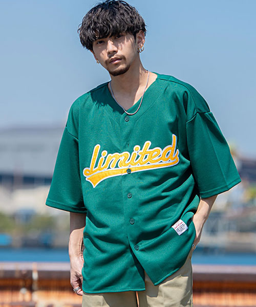 セール】NATIV MAGIC ビッグシルエットベースボールシャツ メンズ
