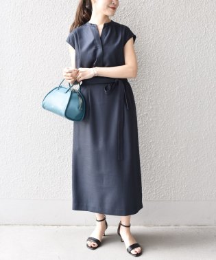 SHIPS WOMEN/《予約》リネンライクスラブワンピース◆/504680351