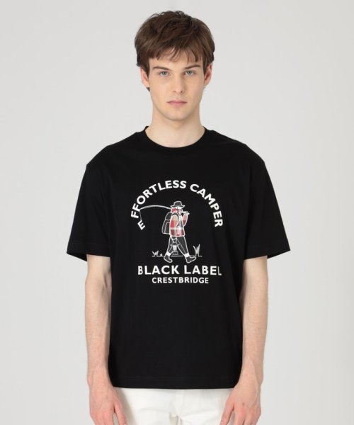 BLACK LABEL CRESTBRIDGE(BLACK LABEL CRESTBRIDGE)/クレストブリッジチェックキャンプマンT/ブラック
