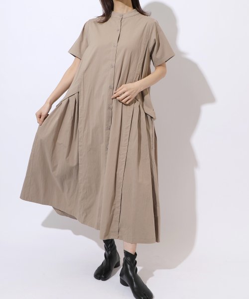 MAISON BREEZE(MAISON BREEZE)/【MAISON BREEZE】バックダーツワイドワンピース SCCH83/ベージュ