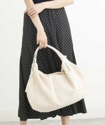 MK MICHEL KLEIN BAG(エムケーミッシェルクランバッグ)/サマーメッシュトートバッグ/アイボリー