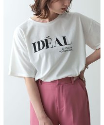 Re:EDIT(リエディ)/IDEALロゴプリント半袖Tシャツ/オフホワイト