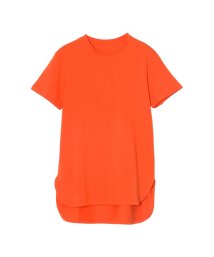 Re:EDIT(リエディ)/ラウンドヘムコットンTシャツ/オレンジ