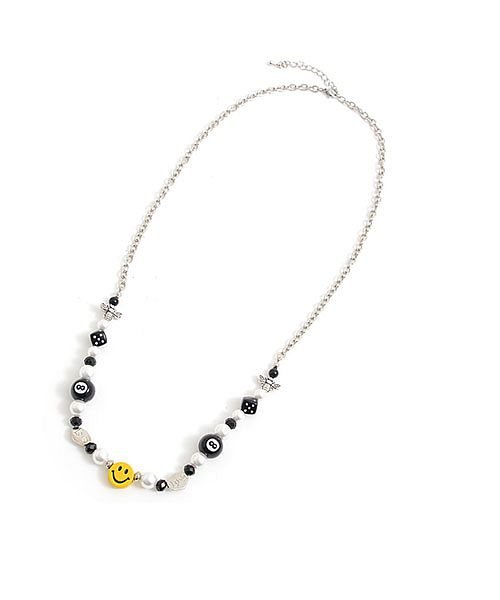 Smiley Face スマイリーネックレス メンズ ブランド おしゃれ 大人 小物 アクセサリー チェーン スマイリー スマイル ビーズ パール スター 星 エスビーセレクト Sb Select Magaseek