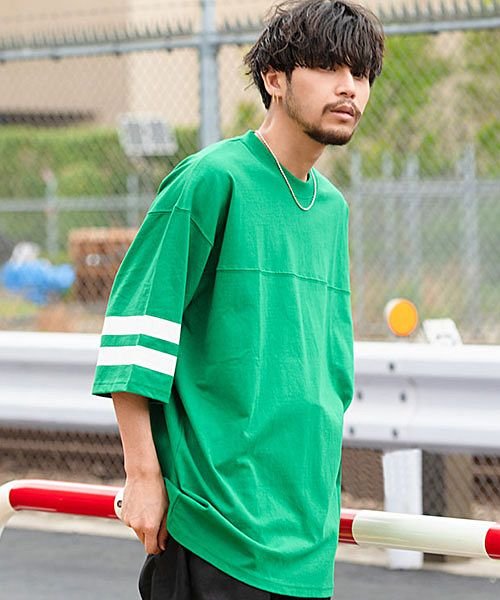 Cavaria ビッグシルエットフットボールtシャツ メンズ ブランド おしゃれ フットボールt フットボール フットボールtシャツ 大人 大きいサイズ カジュ キャバリア Cavaria Magaseek