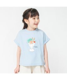 BRANSHES(ブランシェス)/モチーフアソート半袖Tシャツ/サックス