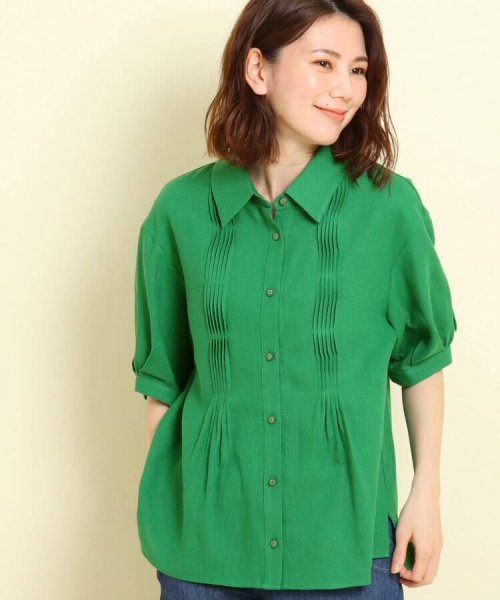 セール 洗える レーヨン麻シャツカラーブラウス Xs L デッサン Dessin Magaseek