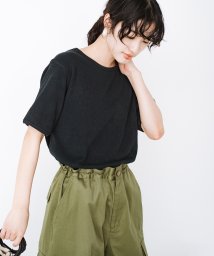 haco!/Tシャツ気分でふわっと気持ちいい！ＰＢＰオーガニックコットン　裏側パイル素材の半袖トップス（ユニセックス）/504631011
