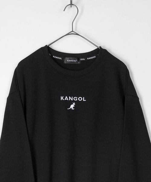 KANGOL(KANGOL)/【KANGOL/カンゴール】 オーバーサイズ ワンポイントロゴ刺繍 スウェット/ブラック