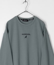 KANGOL(KANGOL)/【KANGOL/カンゴール】 オーバーサイズ ワンポイントロゴ刺繍 スウェット/グレイッシュブルー