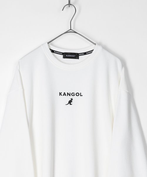 KANGOL(KANGOL)/【KANGOL/カンゴール】 オーバーサイズ ワンポイントロゴ刺繍 スウェット/オフホワイト
