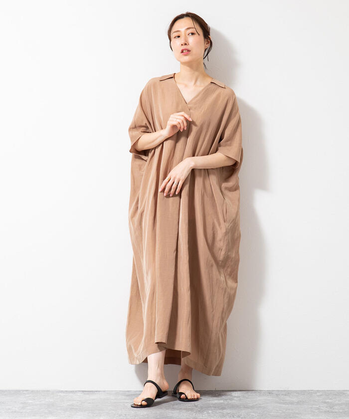 2nd NOLLEY´S ノーリーズ アセテートリネンスキッパーワンピース 販促