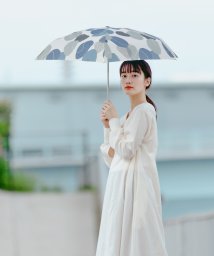 Wpc．(Wpc．)/【Wpc.公式】雨傘 ニュアンスパターン ミニ  50cm 継続はっ水 晴雨兼用 レディース 折りたたみ傘/BL