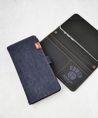 EDWIN/多機種対応 スマホケース 両利き マルチ手帳ケース エドウイン EDWIN タグデニム 手帳型 ケース 右利き 左利き/504683115