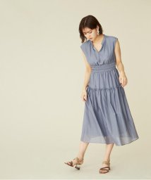 JILL by JILL STUART(ジル バイ ジル スチュアート)/シアーティアードワンピース/ブルー