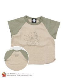 chil2(チルツー)/トムとジェリー/半袖Tシャツ/カーキ