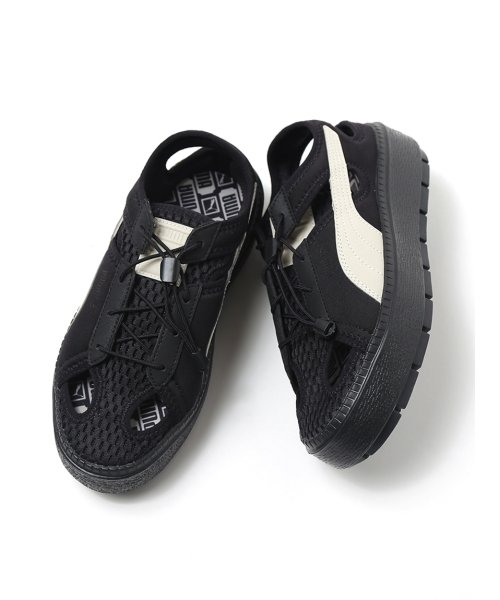 PUMA(PUMA)/【PUMA for emmi】Platform Trace Lite mules/BLK