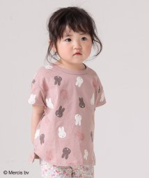 chil2(チルツー)/ミッフィー半袖Tシャツ/miffy/スモークピンク