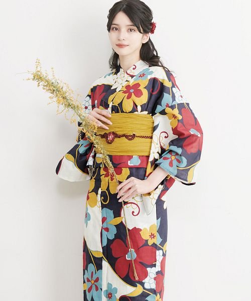 一度使用 クリーニング済み 大人可愛い 浴衣セット 絶妙なデザイン