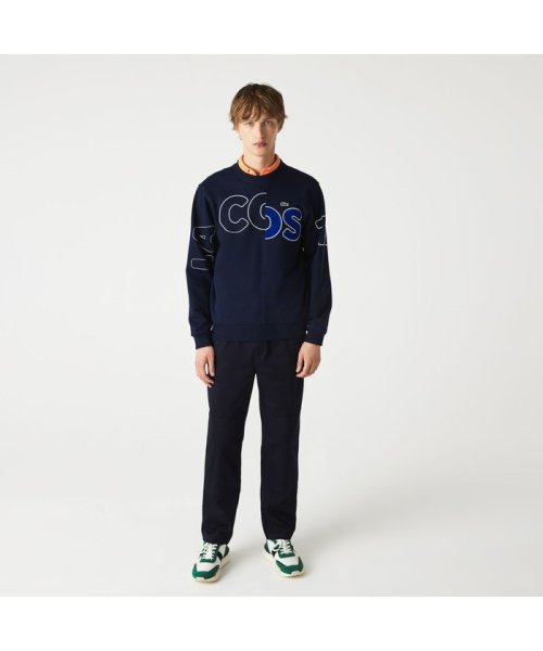 セール ラコステ メンズ Lacoste Mens オーバーサイズブランドネームロゴクルーネックスウェット Magaseek