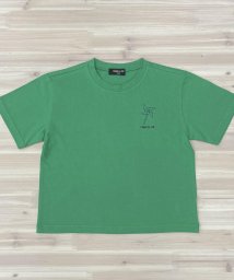 COMME CA ISM KIDS(コムサイズム（キッズ）)/おりがみプリント　Tシャツ/グリーン