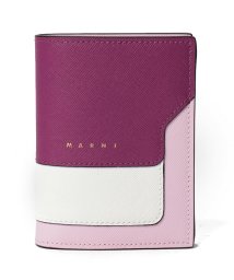 MARNI(マルニ)/【MARNI】マルニ 二つ折り財布 PFMOQ14U13 LV520 BILLFOLD W/COINPURSE/ピンク×ホワイト