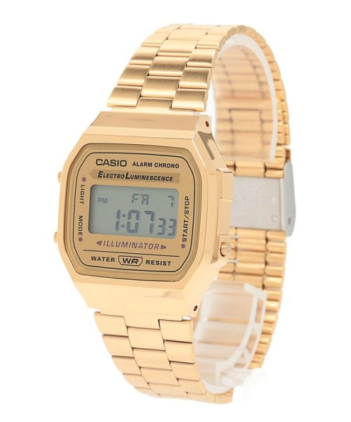 Watch　collection(ウォッチコレクション)/【CASIO】スクエアデジタルメタル　ゴールド/ゴールド