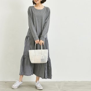 miniministore/韓国 ドッキングワンピース 長袖 春夏秋/504685041