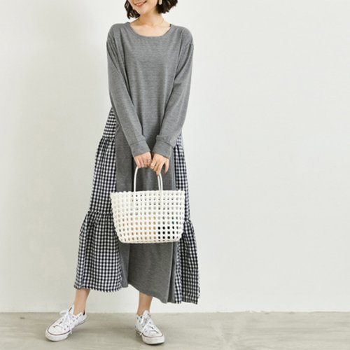 セール 韓国 ドッキングワンピース 長袖 春夏秋 ミニミニストア Miniministore Magaseek