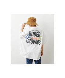 RODEO CROWNS WIDE BOWL(ロデオクラウンズワイドボウル)/FIJI LOGO VネックTシャツ/O/WHT1