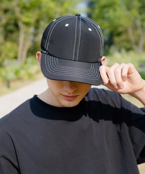 Newhattan ニューハッタン キャップ 帽子 メンズ レディース ローキャップ ホワイトステッチ ユニセックス アウトドア 6枚パネル カジュアル ストリ ロッキーモンロー Rocky Monroe Magaseek