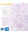 Love Latte/LL　半袖Tシャツ　パフスリーブ　スイーツ　綿100％/504686859