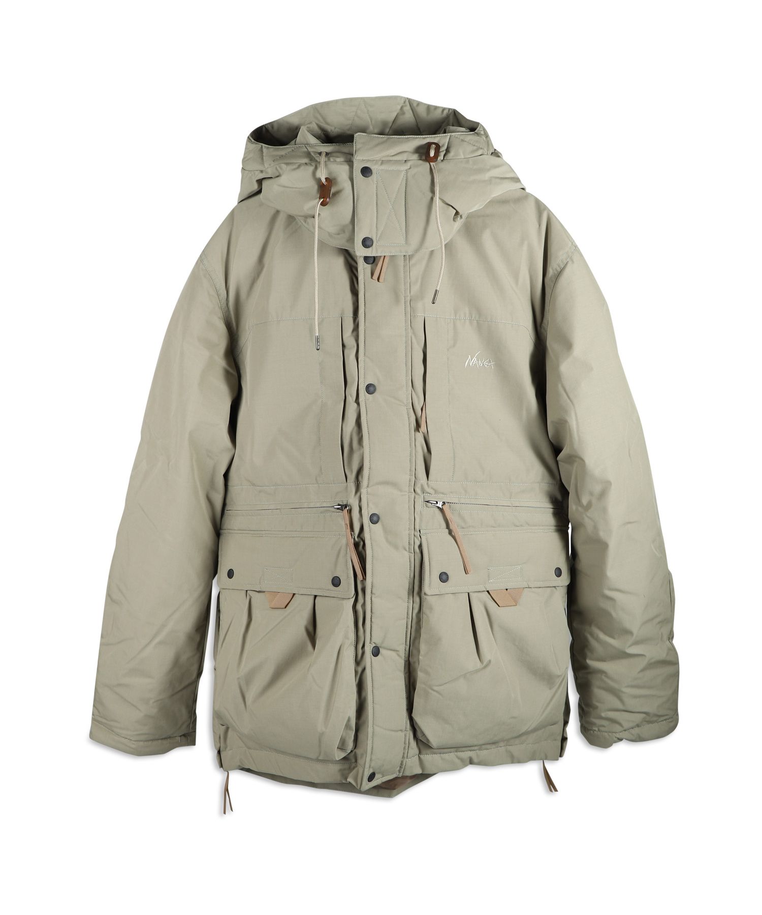 NANGA ナンガ ダウンジャケット 焚火 アウター メンズ 防寒 TAKIBI DOWN JACKET グレー ベージュ