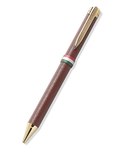 Orobianco(Pen)(オロビアンコ（ボールペン・タイピン・カフス）)/ラスクリベリア　ロトロ（革巻きペン）/BROWN
