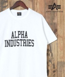 marukawa shonan(marukawa shonan)/【ALPHA/アルファ】スラブコットン ロゴTシャツ/TC1535 綿 100％ 大人 カジュアル ミリタリー メンズ Tシャツ 半袖 カジュアル 夏/ホワイト