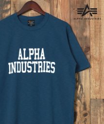 marukawa shonan(marukawa shonan)/【ALPHA/アルファ】スラブコットン ロゴTシャツ/TC1535 綿 100％ 大人 カジュアル ミリタリー メンズ Tシャツ 半袖 カジュアル 夏/ネイビー