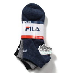 FILA socks Mens(フィラ　ソックス　メンズ)/ベーシック ロゴ刺繍 スニーカーソックス3足組 メンズ/その他3