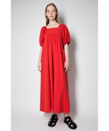 moussy(マウジー)/PUFF SLEEVE MAXI ドレス/RED